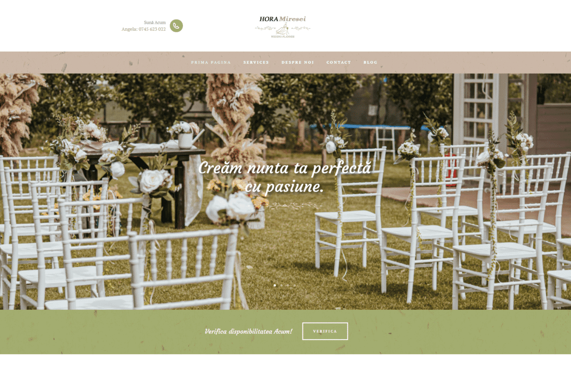 Hora Miresei – Proiect Web Design eSys Agency